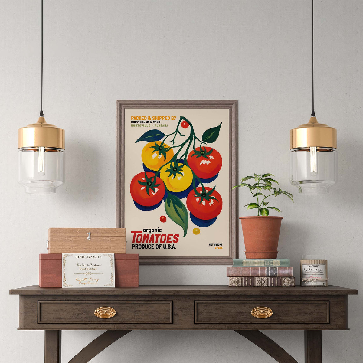 Vintage Tomato Botanical Poster Print