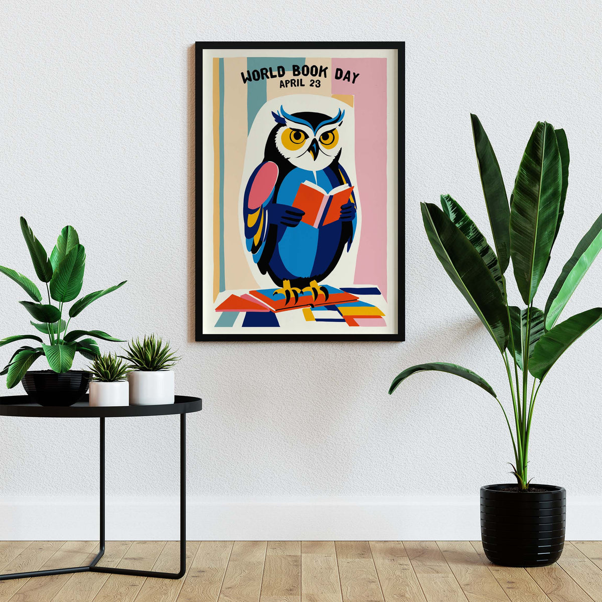 World Book Day Owl Poster Print