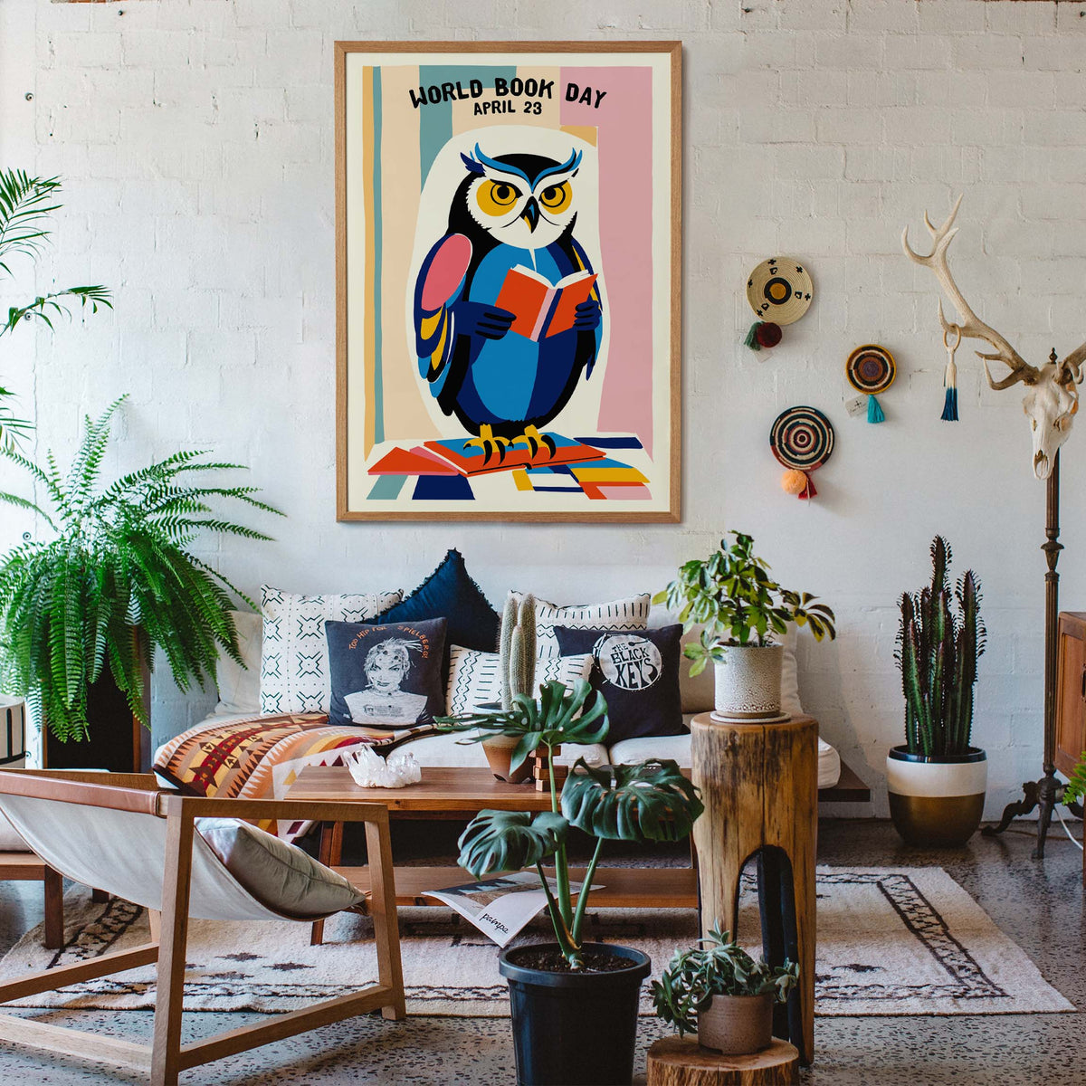 World Book Day Owl Poster Print