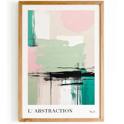 Modern Abstract No.5 Pastel Wall Art - HypeSheriff