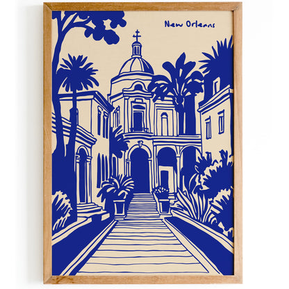 New Orleans poster inspired by St. Louis Cathedral Wall Art