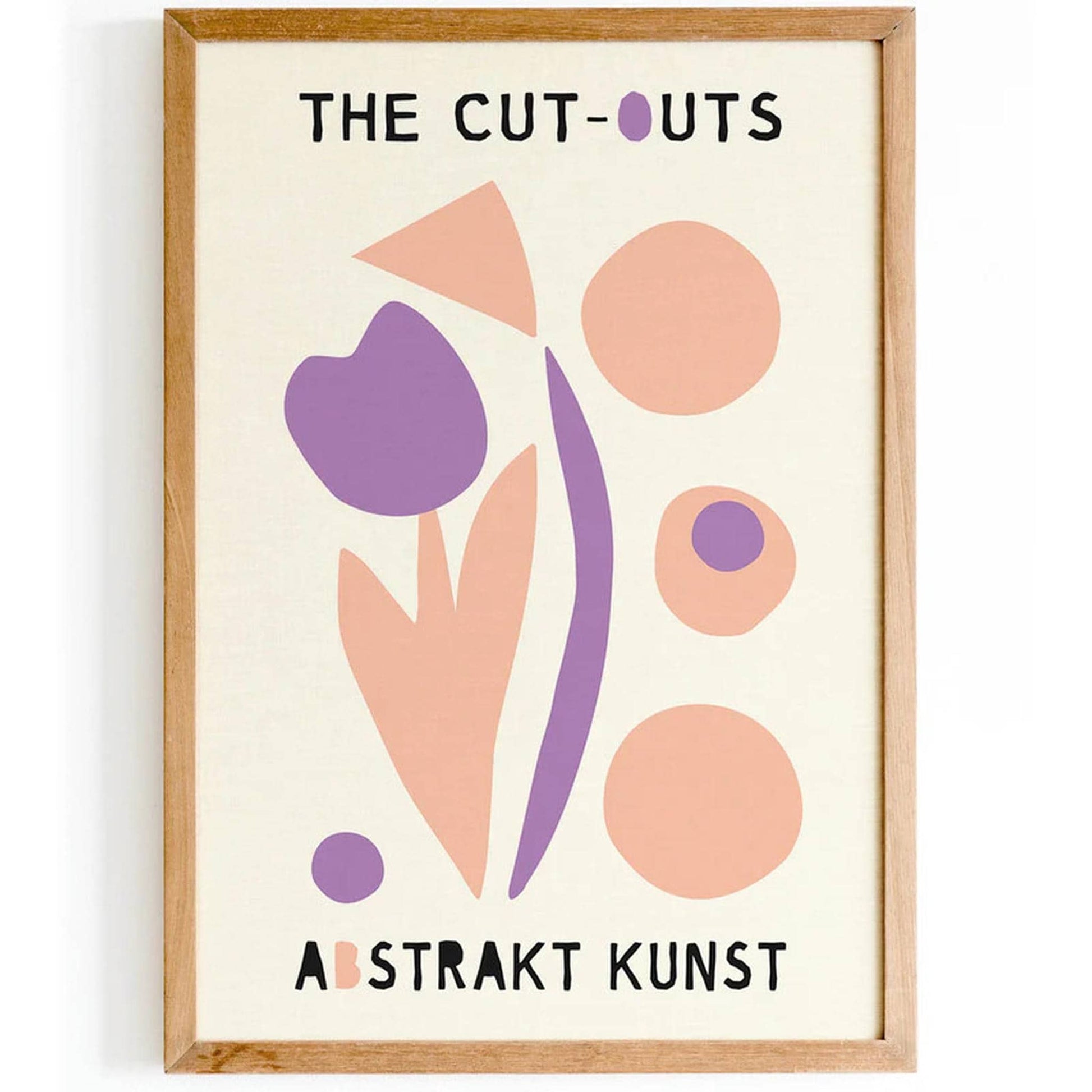 The Cut Outs Abstract Flowers Poster - HypeSheriff