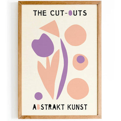 The Cut Outs Abstract Flowers Poster - HypeSheriff