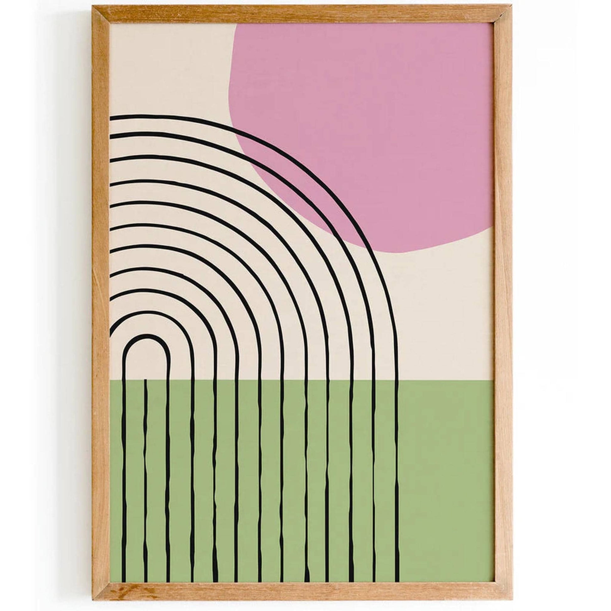 Mid Century Modern Pastel Wall Art - HypeSheriff