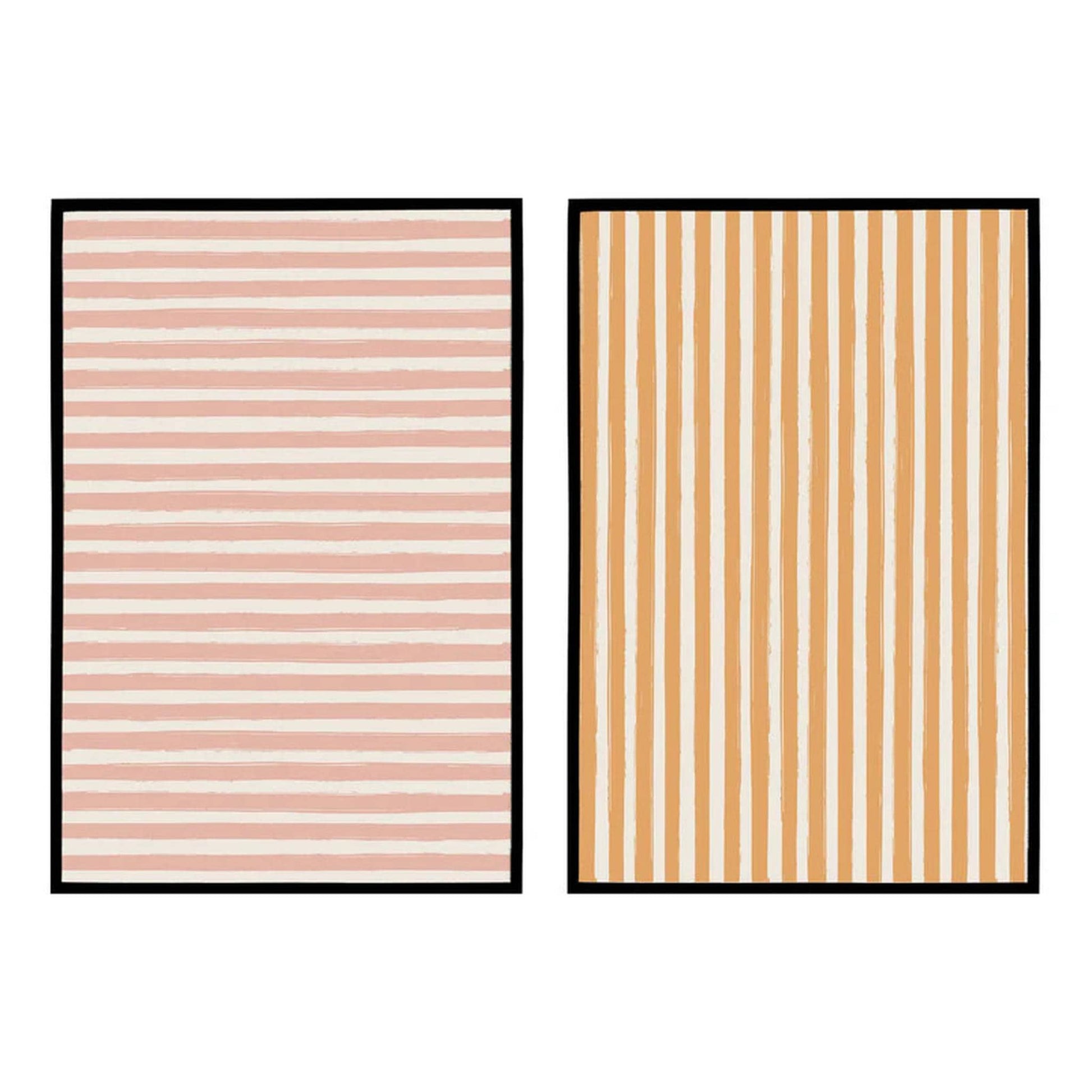 Set of 2 matching pastel abstract posters - HypeSheriff