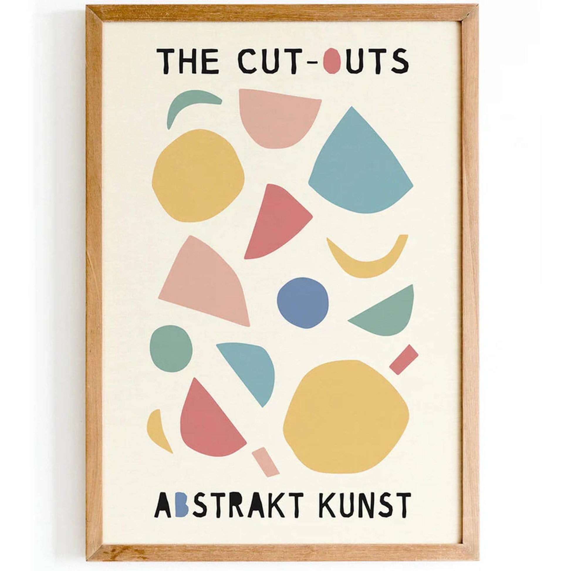 The Cut Outs Abstract Art Poster - HypeSheriff