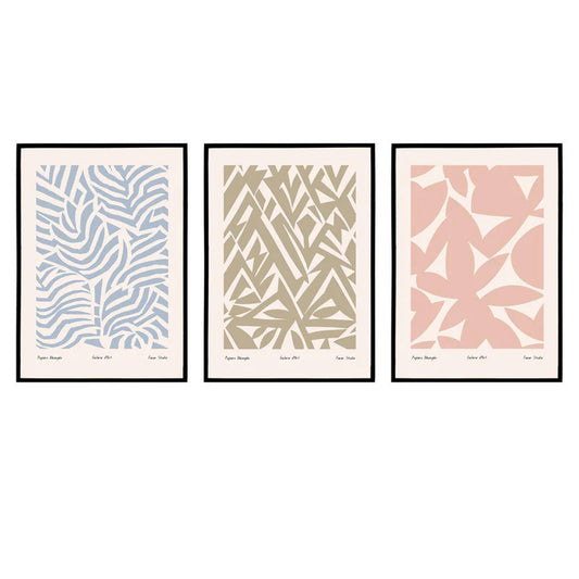 Set of 3 Scandinavian Cutouts Prints - HypeSheriff