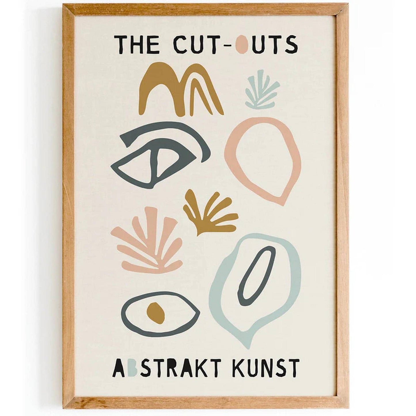 The Cut Outs Abstrakt Kunst Poster - HypeSheriff