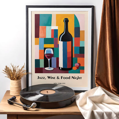 Jazz & Wine NYC Festival Art Print