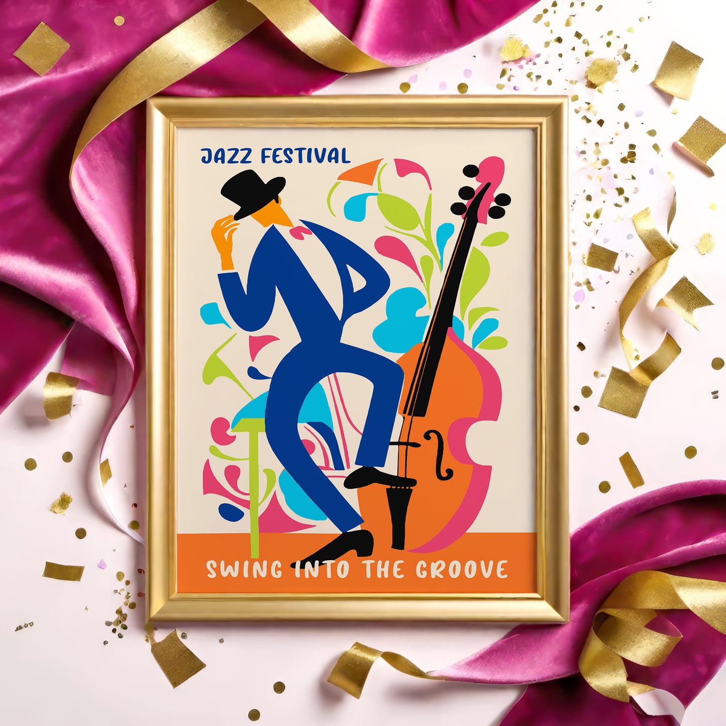 Jazz Festival Colorful Music Poster