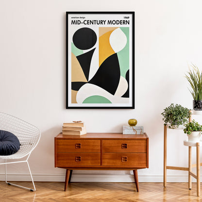 Mid Century Modern Aesthetic Design Print