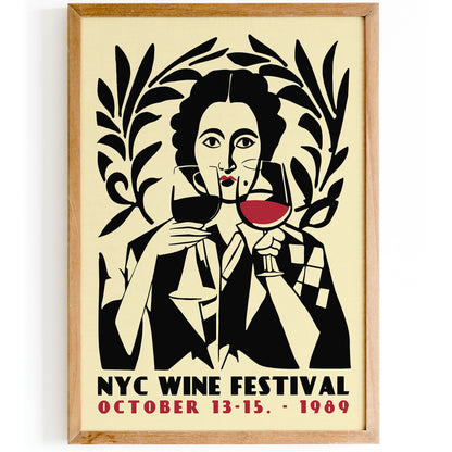 Vintage New York City Wine Festival Poster