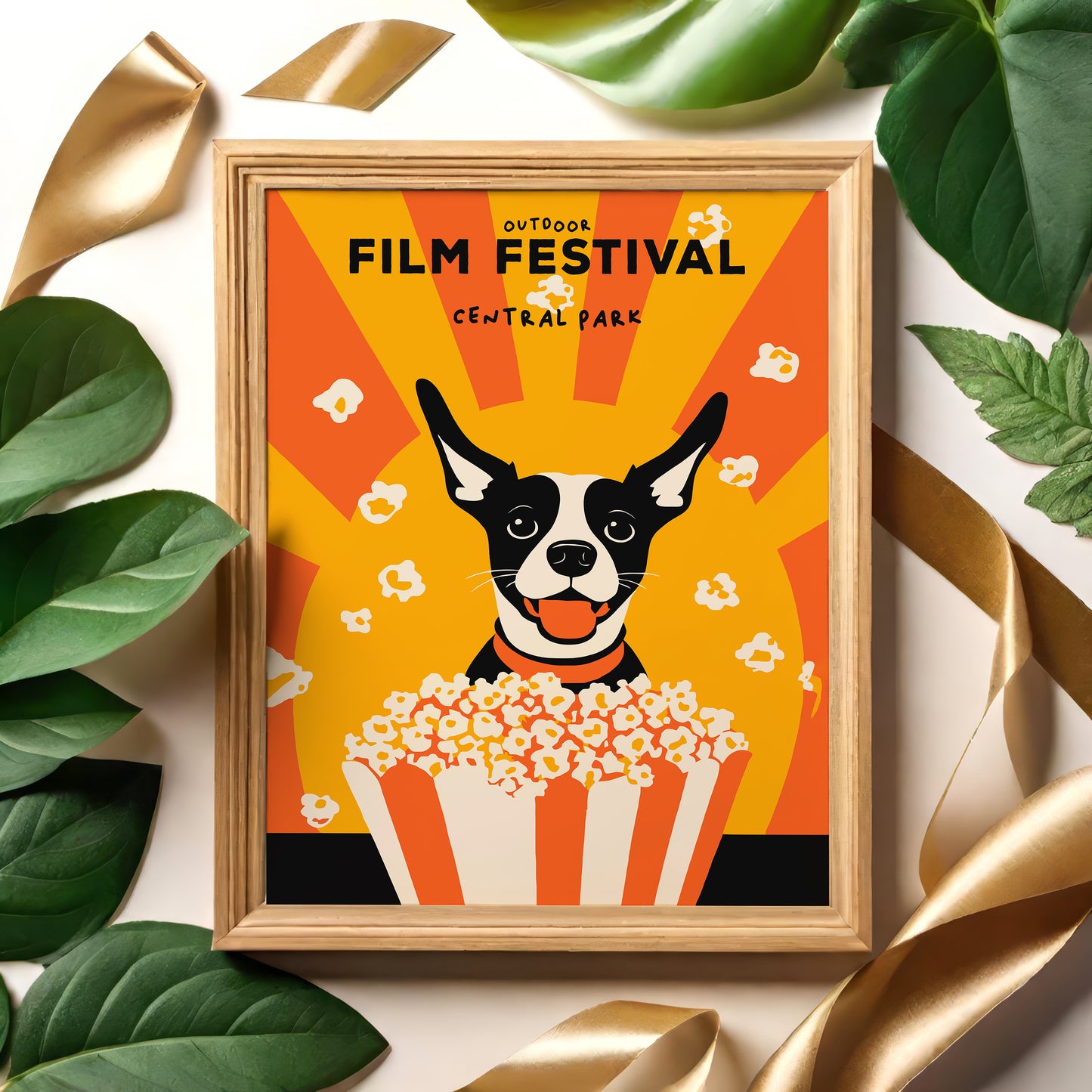 Central Park Film Festival Funny Dog Poster