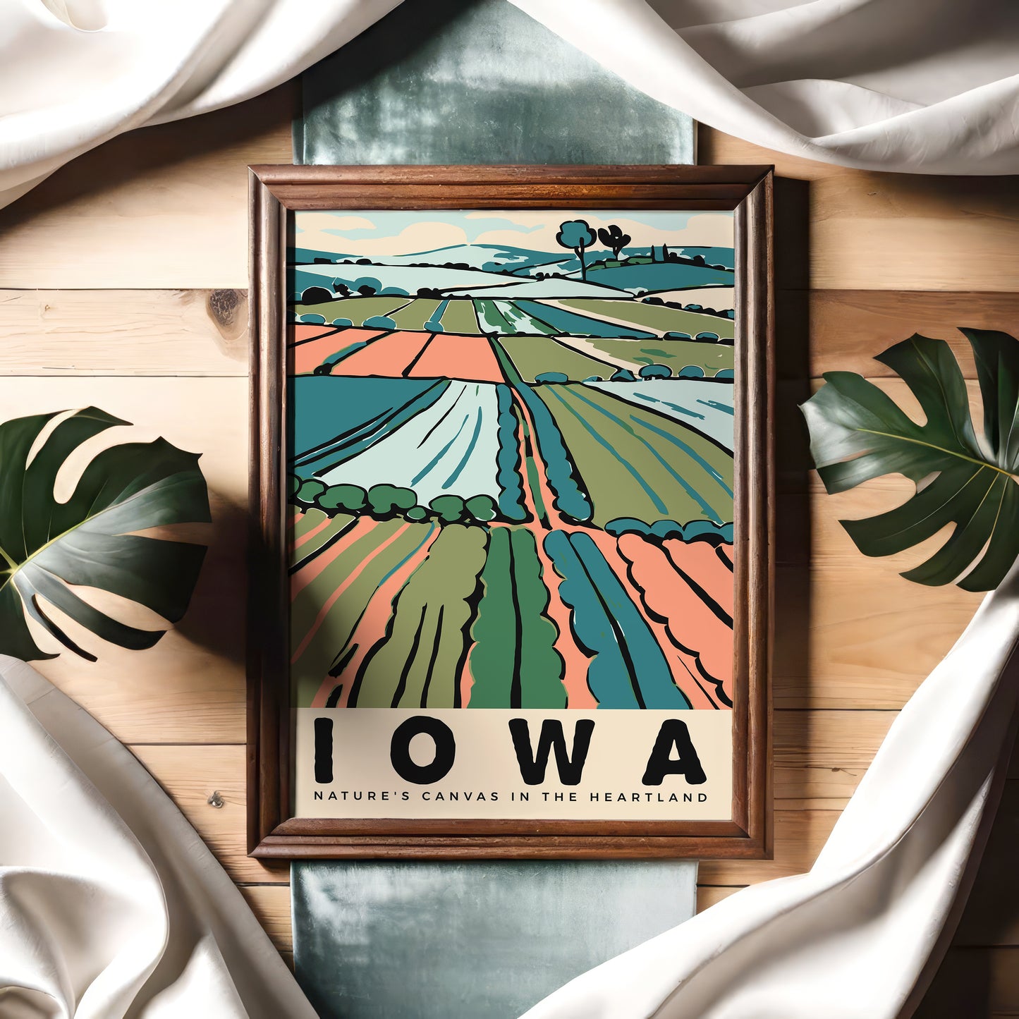 Iowa Landscape Art Print 2024