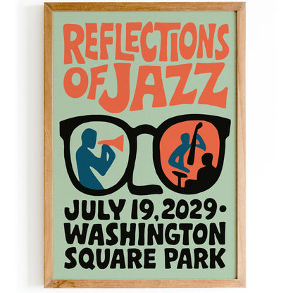 Reflections of Jazz Poster Print