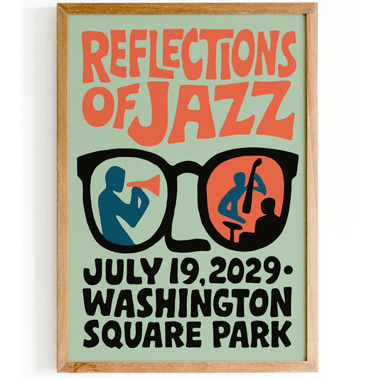 Reflections of Jazz Poster Print