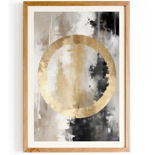 Golden Whispers Abstract Wall Art
