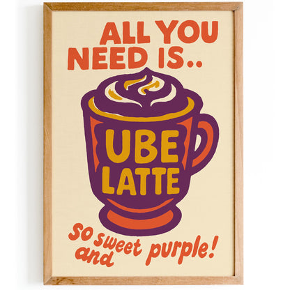 Ube Latte Poster