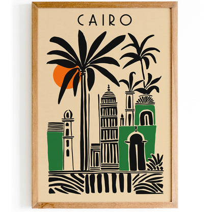 Cairo Egypt Travel Modern Poster