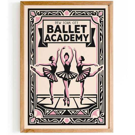 New York City Ballet Academy Poster