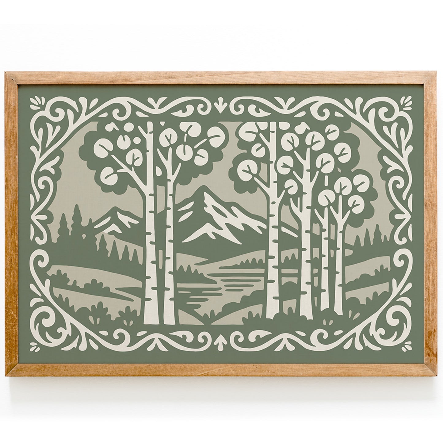 Aspen Mountain Landscape Poster - Horizontal Wall Art