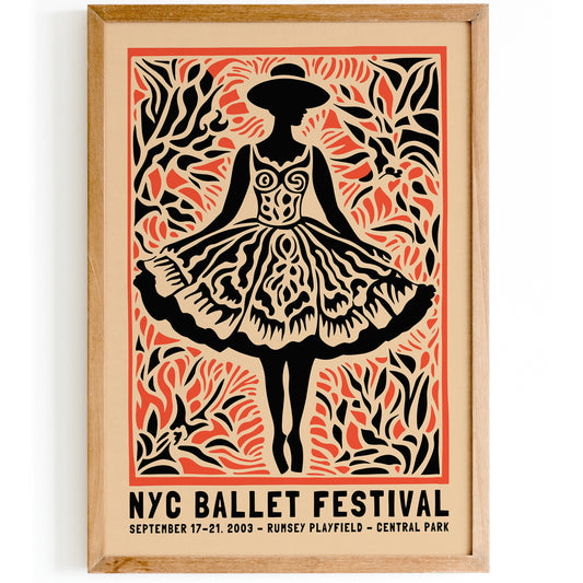 NYC Ballet Festival Central Park Poster