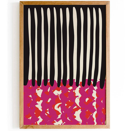 Bold Abstract Drip and Red Poster