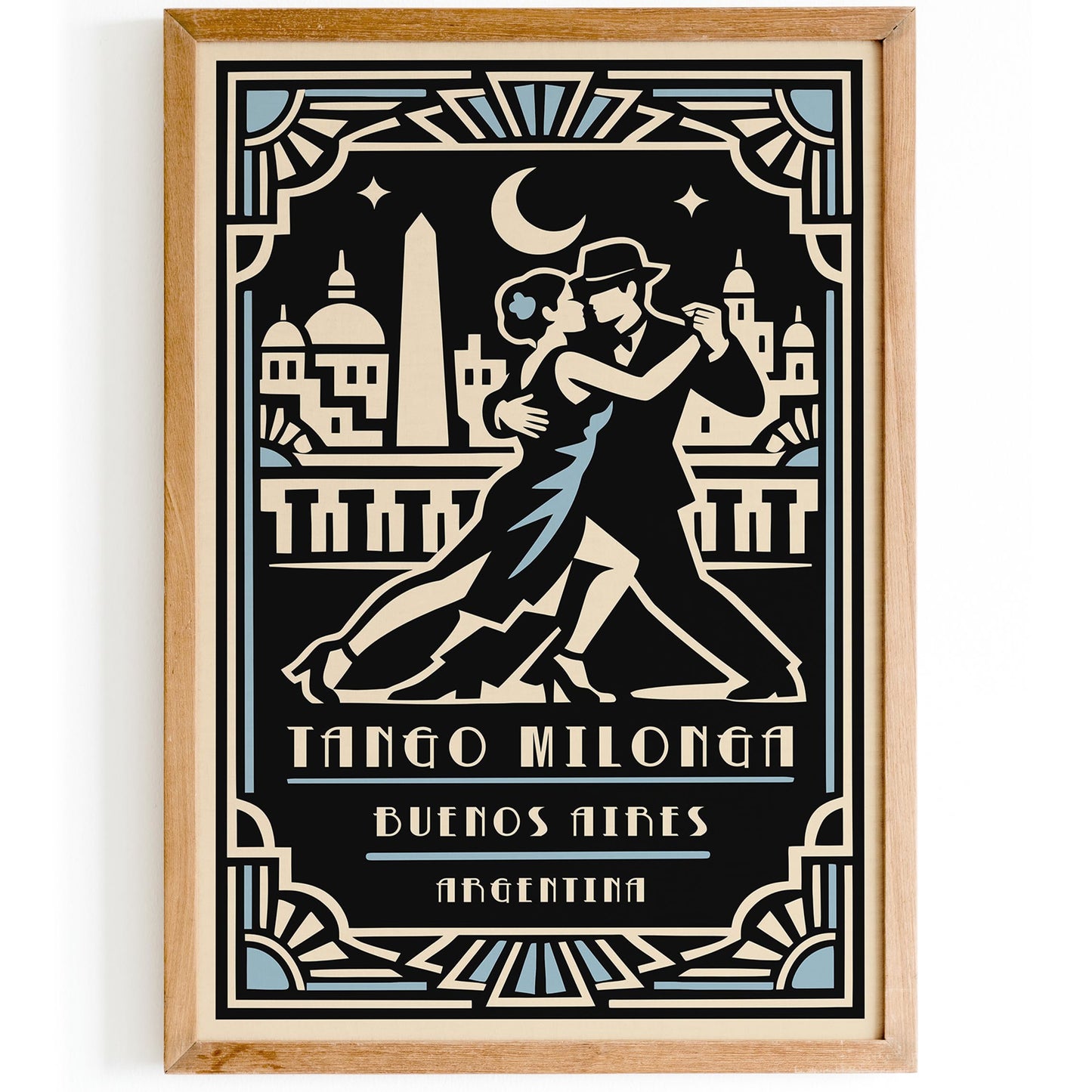 Buenos Aires Tango Poster – Argentina Dance Wall Art