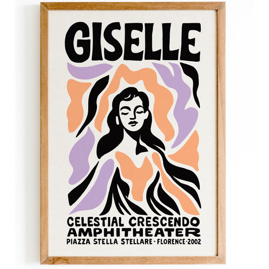 Giselle Retro Theater Poster