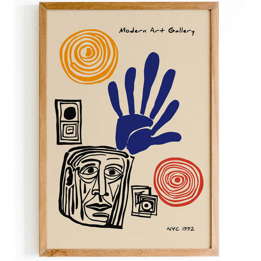 Modern Art Gallery Cubism Exhibition Poster