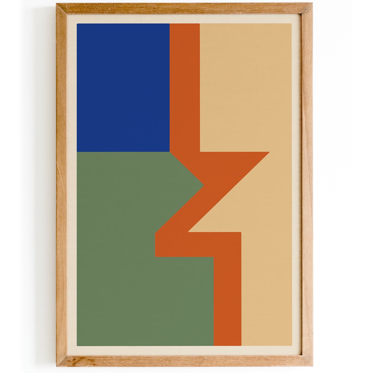 Modern Geometric Color Block Poster