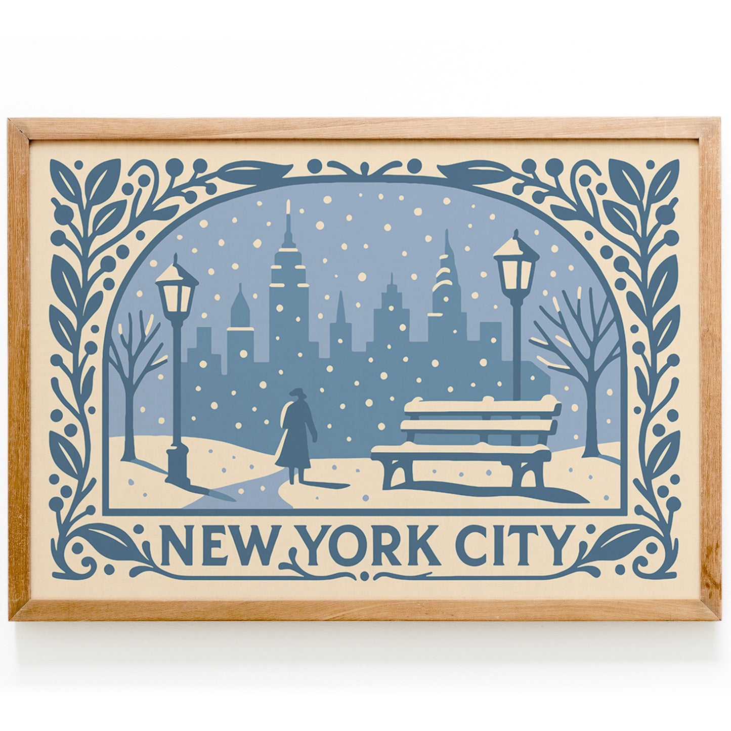 New York City Winter Wall Art Print