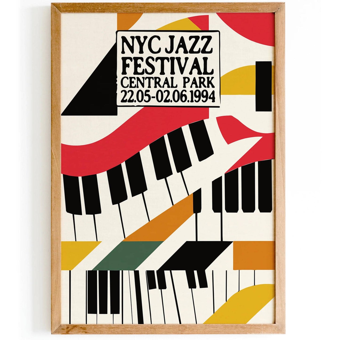 Vintage NYC Jazz Festival Poster Print