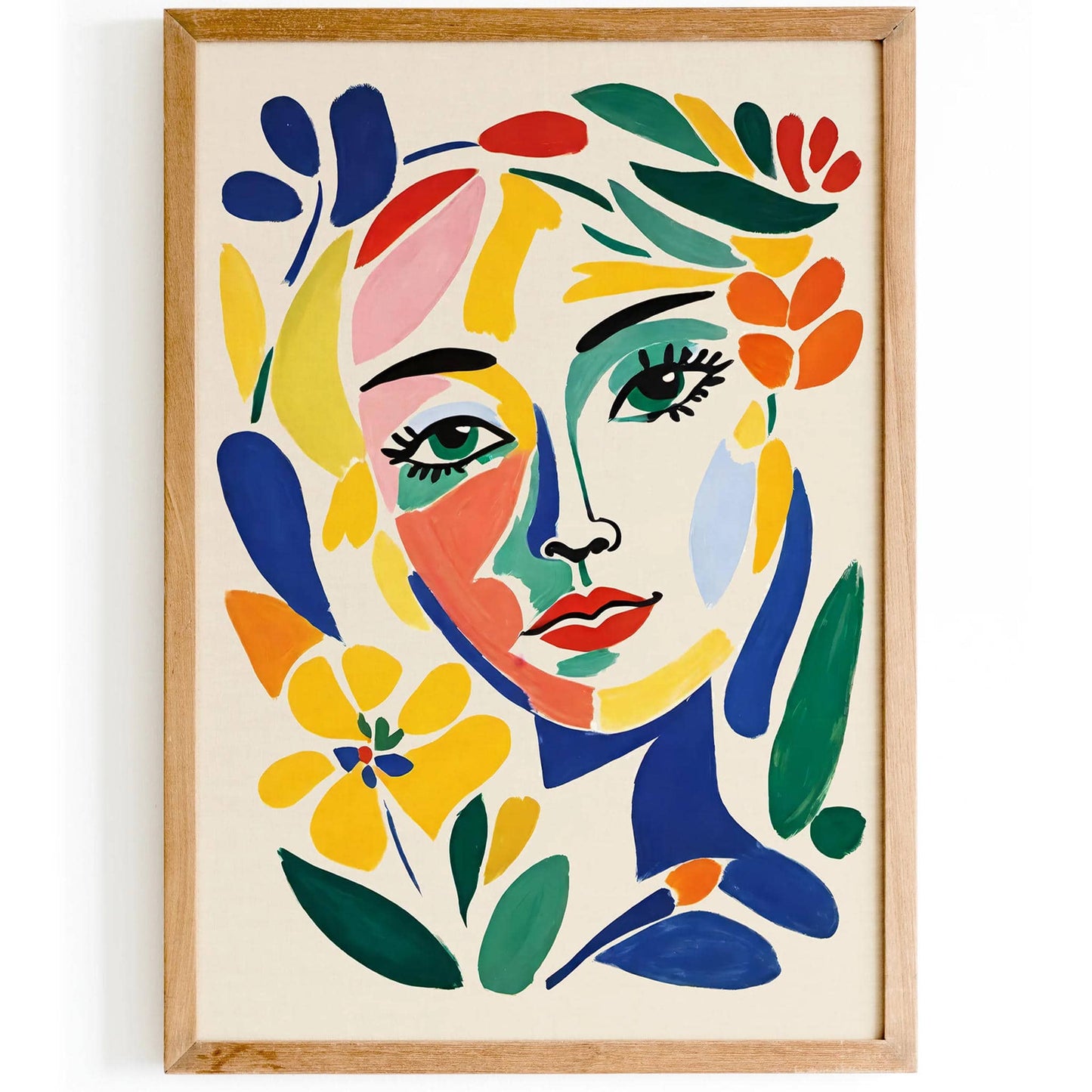 Girl in Flowers Poster