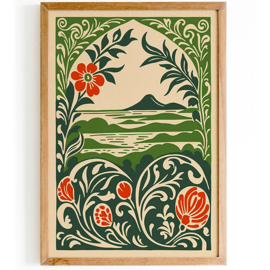 Tropical Nature Landscape Green Travel Art Print