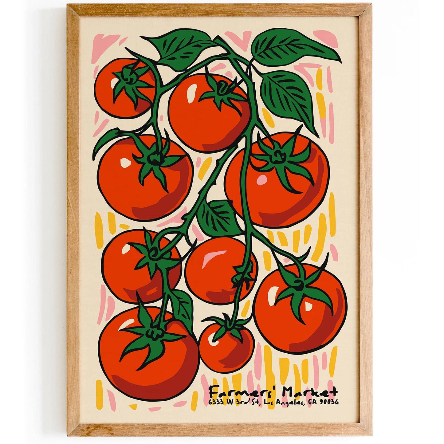 California Farmers Market Tomatos Poster