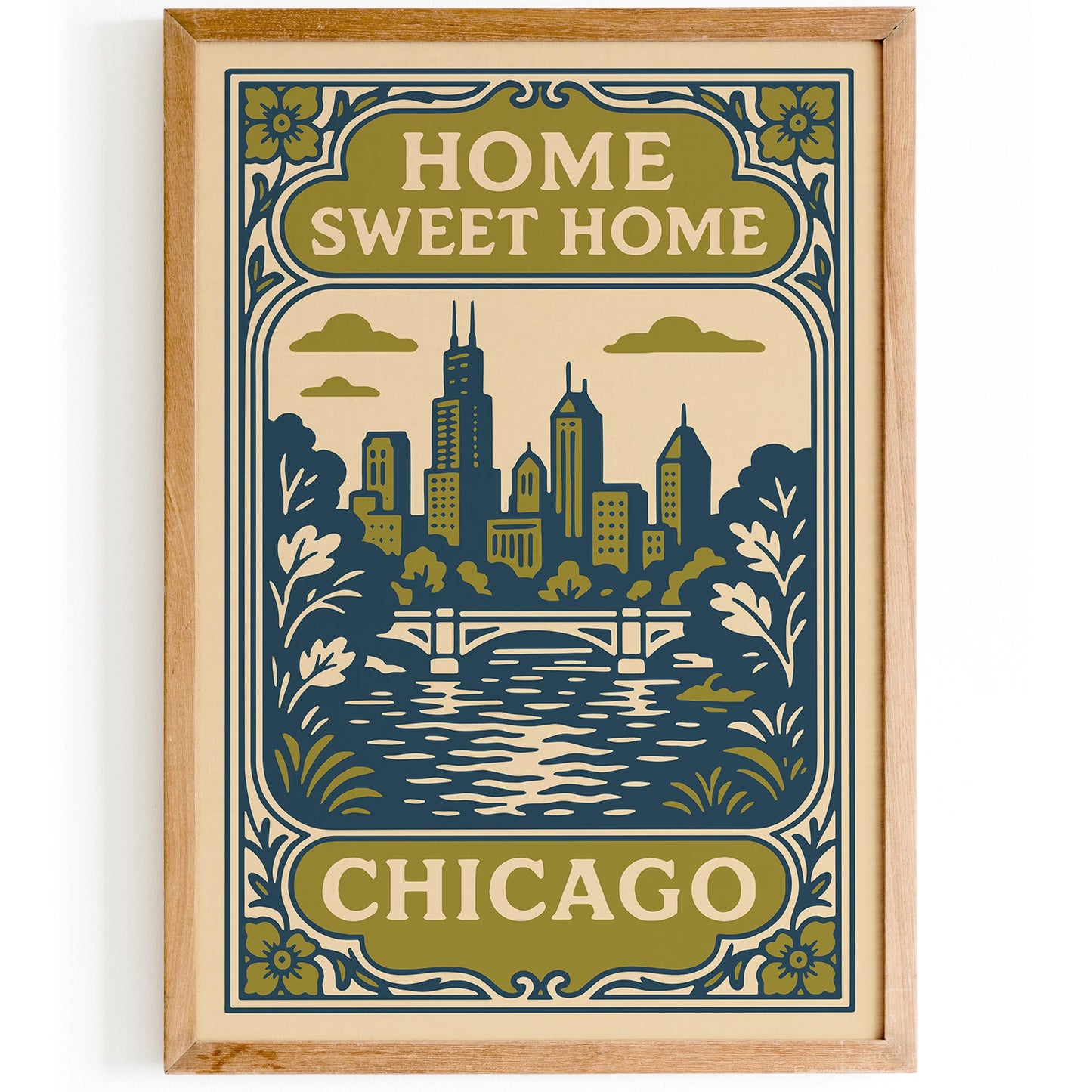 Chicago Home Sweet Home Poster