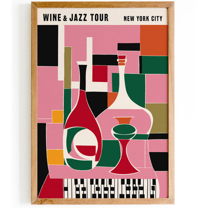 Wine and Jazz Tour NYC Poster 2024