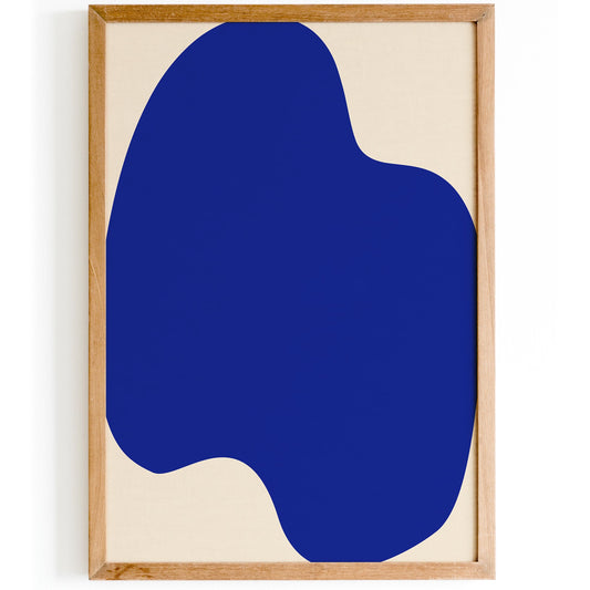Blue Abstract Poster – Modern Wall Art