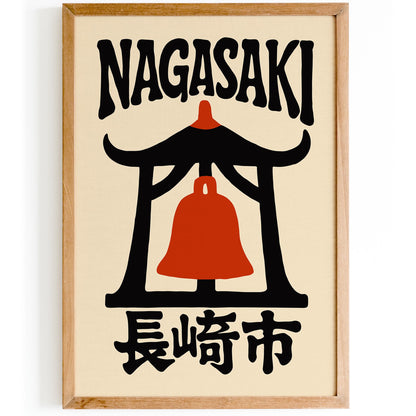 Nagasaki Japan Travel Poster