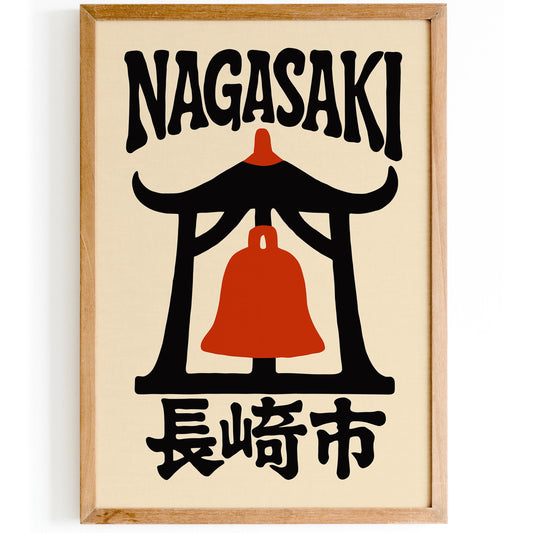 Nagasaki Japan Travel Poster