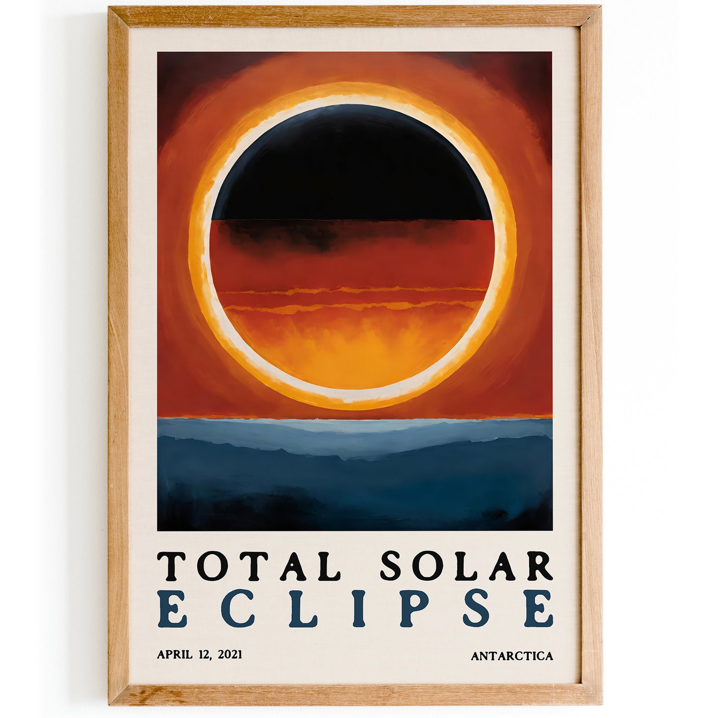 Total Eclipse, Cosmos Painting Art Print