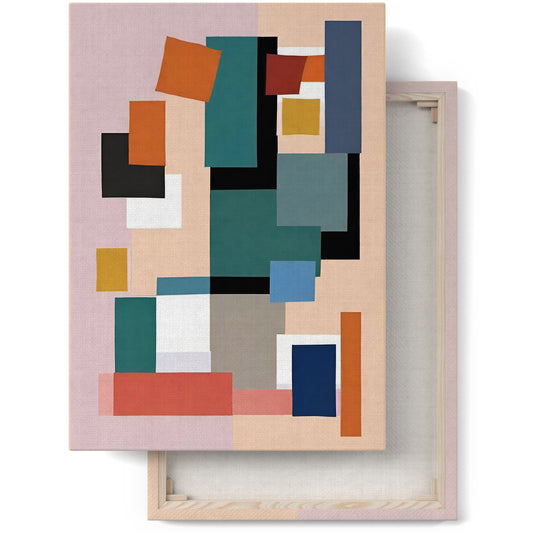 Geometric Modern Colorful Canvas Print