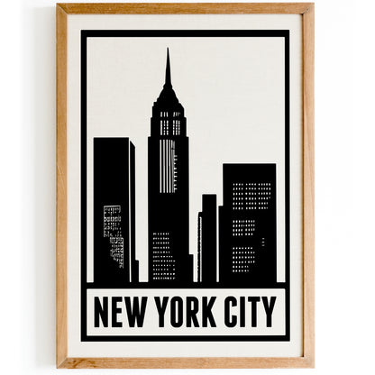 NYC Minimal Retro Poster