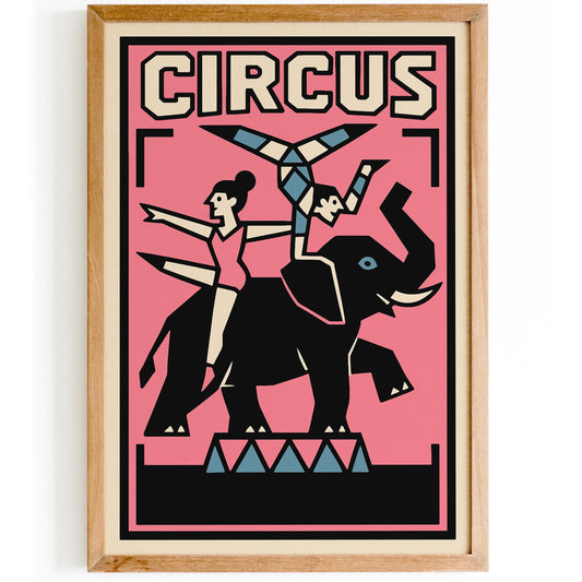 Circus Poster – Funhouse Style Wall Art