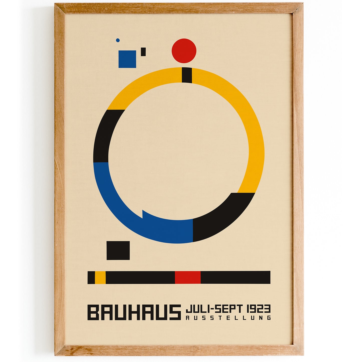 Bauhaus Exhibition Geometric Poster 2024