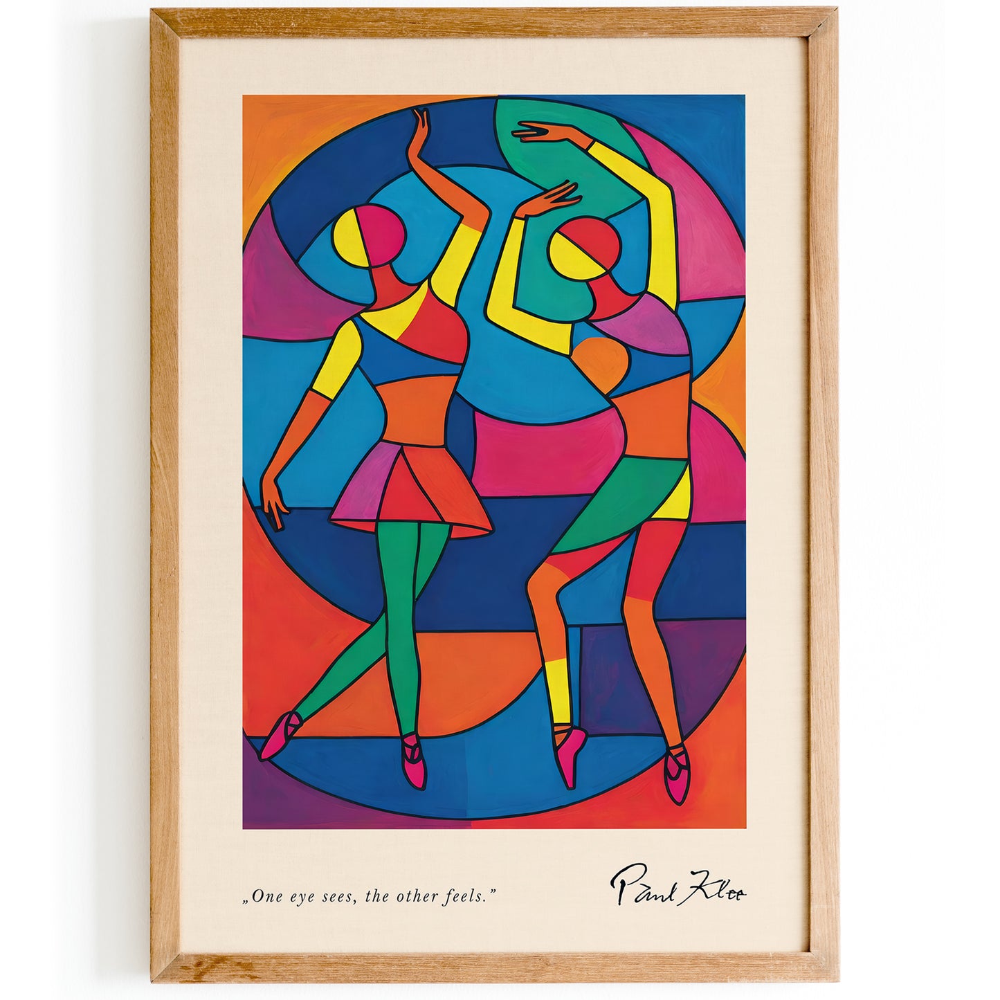 Paul Klee Colorful Dancers Art Print