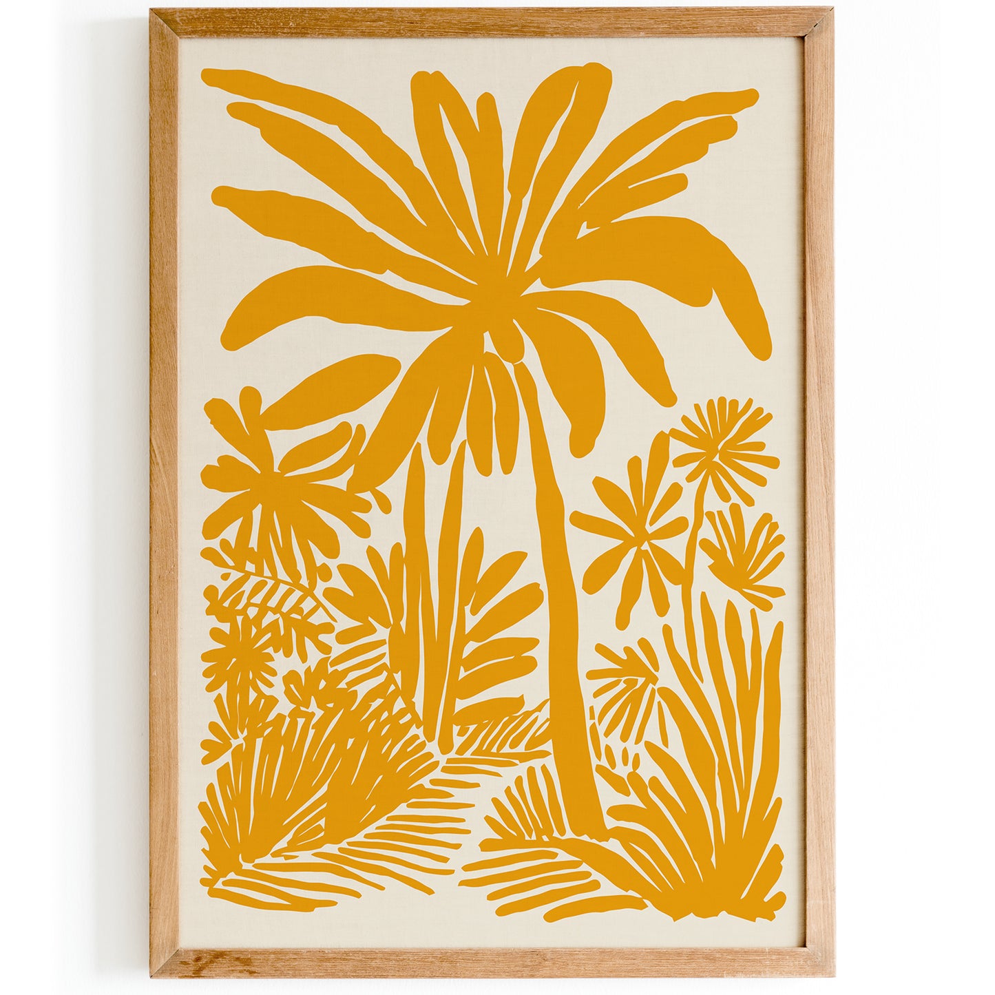 Yellow Palms Tropical Hawaii Poster