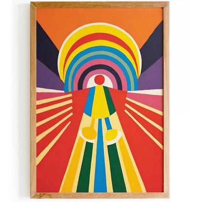 Colorful Abstract Aura Art Poster