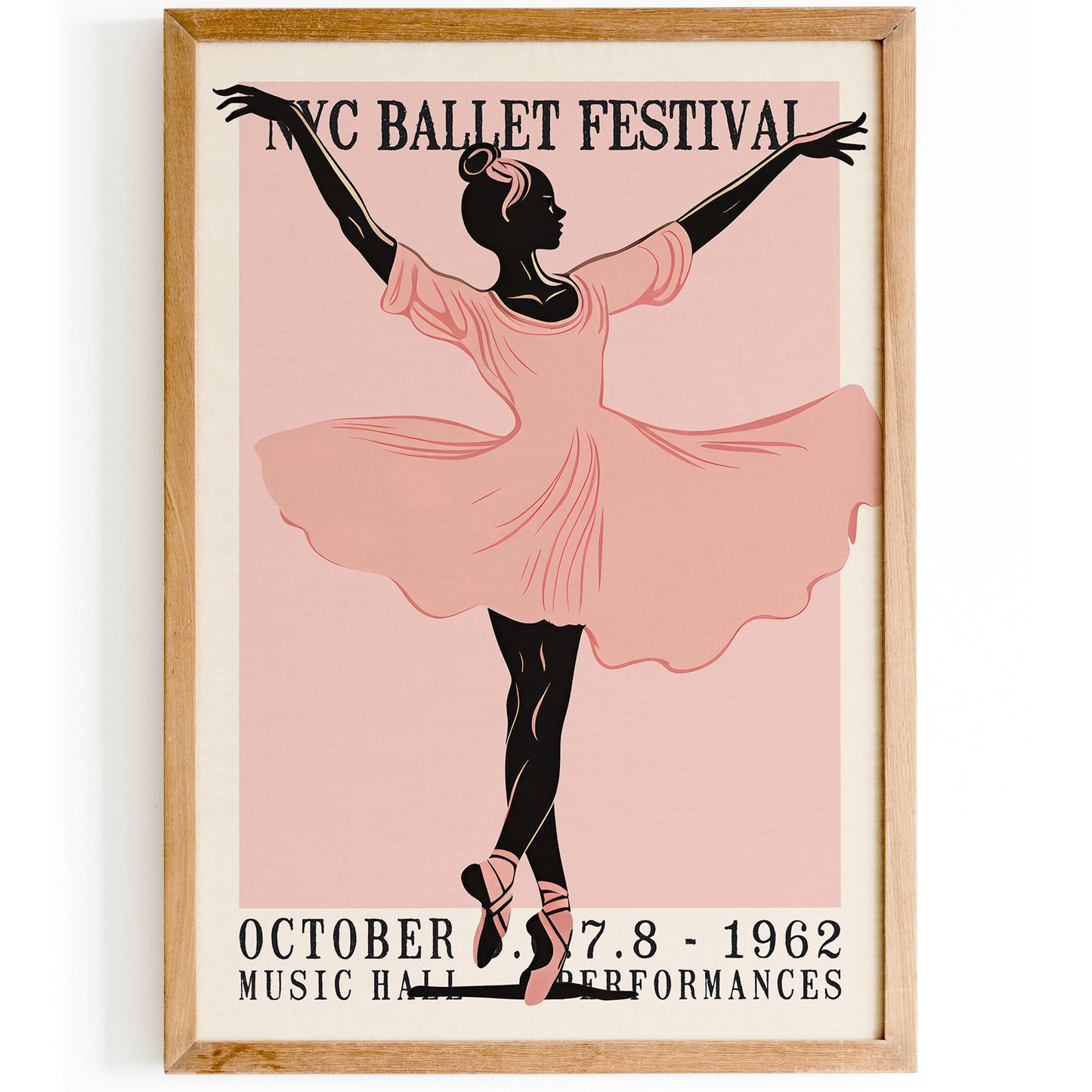 NYC Ballet Festival Wall Art Poster